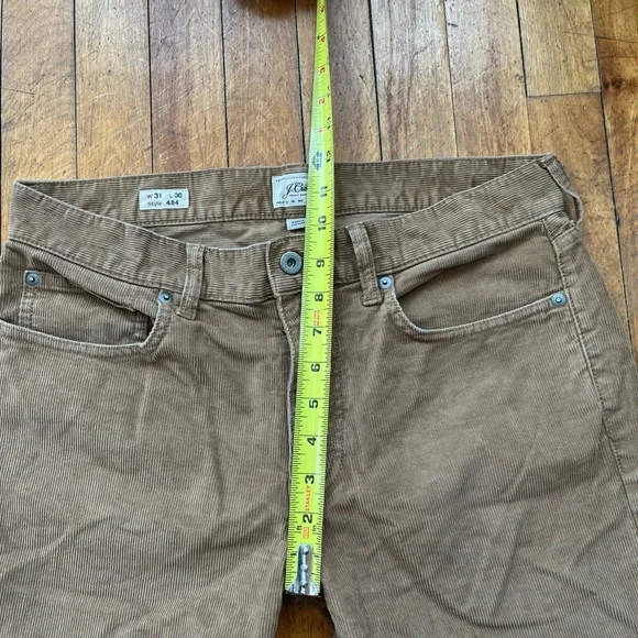 J. Crew Men’s Tan Corduroy Slim Fit Pants 31 x 30 Fall 2024 - Picture 5 of 8
